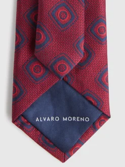 Alvaro Moreno Corbatas|Corbatas|CORBATA JACQUARD MF Rojo