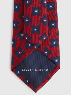 Alvaro Moreno Corbatas|Corbatas|CORBATA JACQUARD MF Rojo