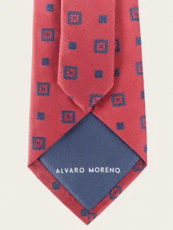 Alvaro Moreno Corbatas|Corbatas|CORBATA JACQUARD MF Rojo