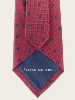 Alvaro Moreno Corbatas|Corbatas|CORBATA JACQUARD MF Rojo