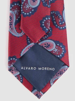 Alvaro Moreno Corbatas|Corbatas|CORBATA JACQUARD MF Rojo