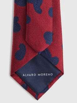Alvaro Moreno Corbatas|Corbatas|CORBATA JACQUARD MF Rojo