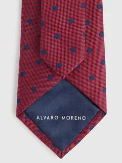 Alvaro Moreno Corbatas|Corbatas|CORBATA JACQUARD MF Rojo