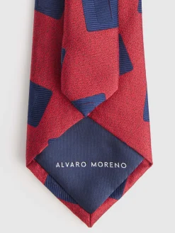 Alvaro Moreno Corbatas|Corbatas|CORBATA JACQUARD MF Rojo