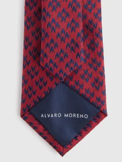 Alvaro Moreno Corbatas|Corbatas|CORBATA JACQUARD MF Rojo
