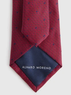 Alvaro Moreno Corbatas|Corbatas|CORBATA JACQUARD MF Rojo