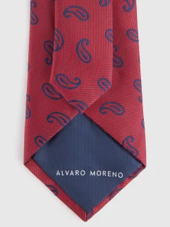 Alvaro Moreno Corbatas|Corbatas|CORBATA JACQUARD MF Rojo
