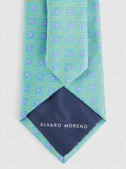 Alvaro Moreno Corbatas|Corbatas|CORBATA JACQUARD MF Turquesa