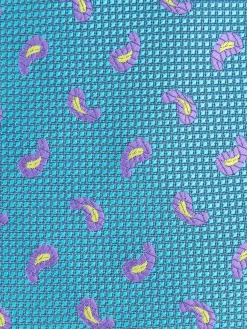 Alvaro Moreno Corbatas|Corbatas|CORBATA JACQUARD MF Turquesa