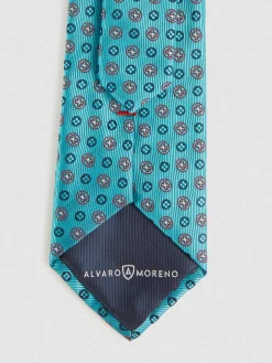 Alvaro Moreno Corbatas|Corbatas|CORBATA JACQUARD MF Verde Agua