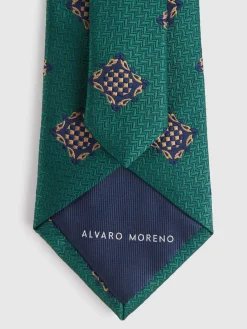 Alvaro Moreno Corbatas|Corbatas|CORBATA JACQUARD MF Verde