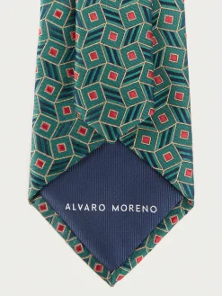 Alvaro Moreno Corbatas|Corbatas|CORBATA JACQUARD MF Verde
