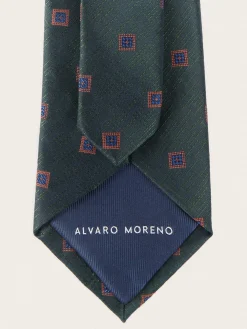 Alvaro Moreno Corbatas|Corbatas|CORBATA JACQUARD MF Verde