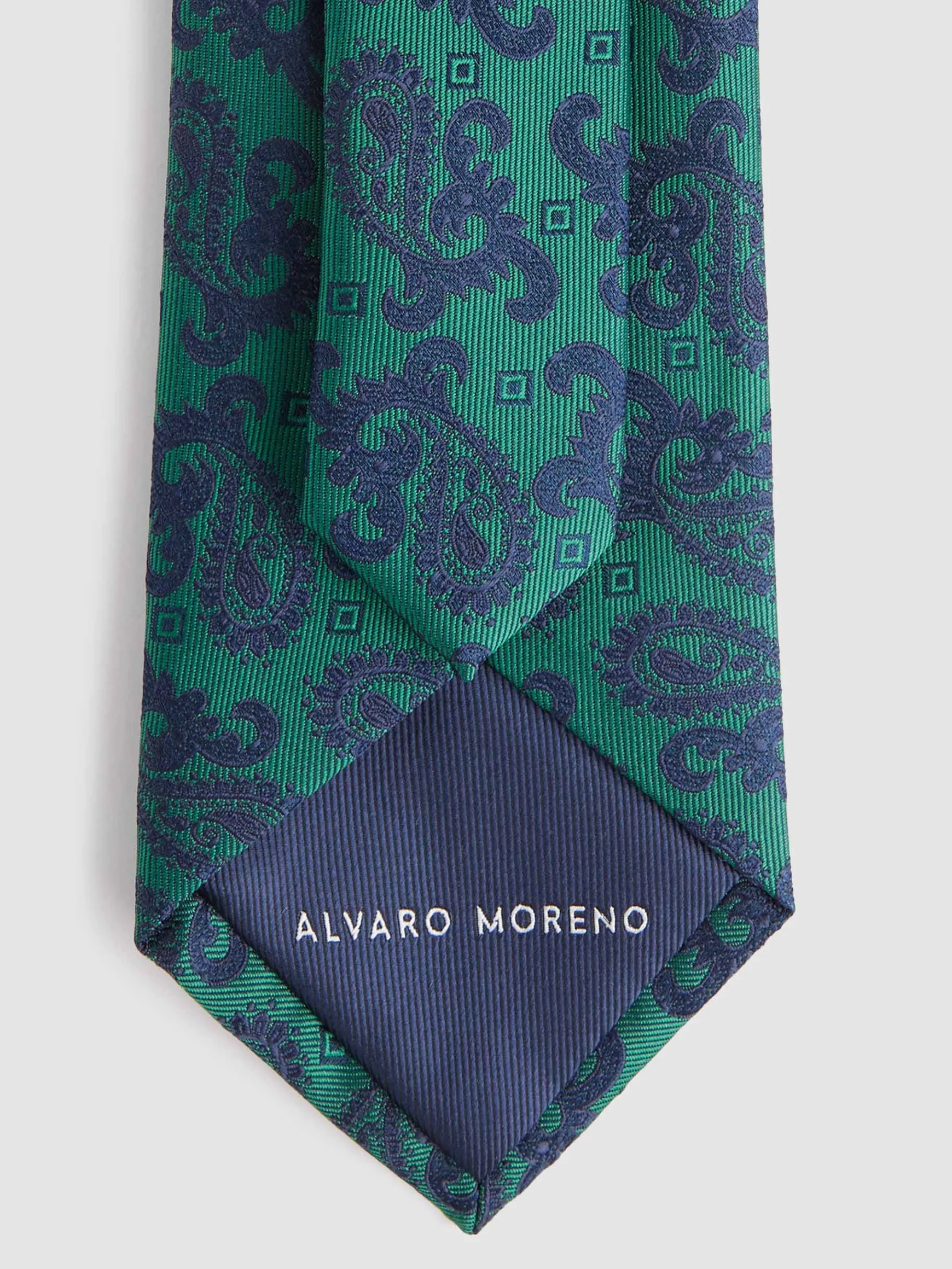 Alvaro Moreno Corbatas|Corbatas|CORBATA JACQUARD MF Verde