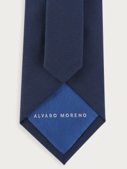 Alvaro Moreno Corbatas|Corbatas|CORBATA LISA MATE Azul
