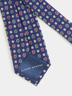 Alvaro Moreno Corbatas|Corbatas|CORBATA PRINTED Azul