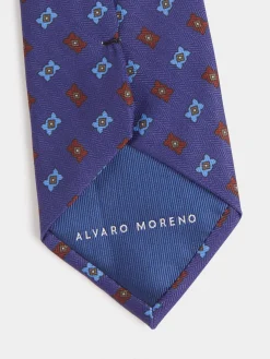 Alvaro Moreno Corbatas|Corbatas|CORBATA PRINTED Azul