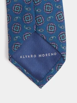 Alvaro Moreno Corbatas|Corbatas|CORBATA PRINTED Azul