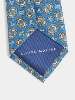 Alvaro Moreno Corbatas|Corbatas|CORBATA PRINTED Azul