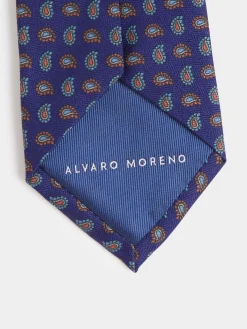 Alvaro Moreno Corbatas|Corbatas|CORBATA PRINTED Azul