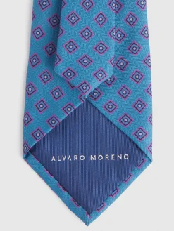 Alvaro Moreno Corbatas|Corbatas|CORBATA PRINTED Azul