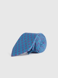 Alvaro Moreno Corbatas|Corbatas|CORBATA PRINTED Azul