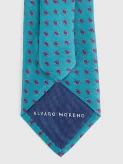 Alvaro Moreno Corbatas|Corbatas|CORBATA PRINTED Azul