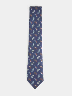 Alvaro Moreno Corbatas|Corbatas|CORBATA PRINTED Azul Marino