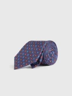 Alvaro Moreno Corbatas|Corbatas|CORBATA PRINTED Azul Marino