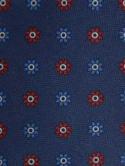 Alvaro Moreno Corbatas|Corbatas|CORBATA PRINTED Azul Marino
