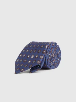 Alvaro Moreno Corbatas|Corbatas|CORBATA PRINTED Azul Marino