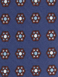 Alvaro Moreno Corbatas|Corbatas|CORBATA PRINTED Azul Marino