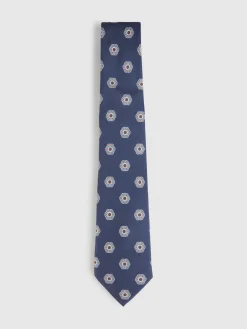 Alvaro Moreno Corbatas|Corbatas|CORBATA PRINTED Azul Marino