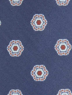 Alvaro Moreno Corbatas|Corbatas|CORBATA PRINTED Azul Marino