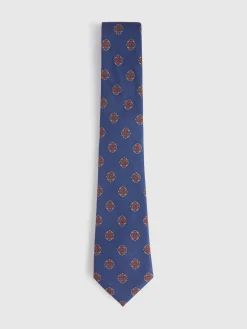 Alvaro Moreno Corbatas|Corbatas|CORBATA PRINTED Azul Marino