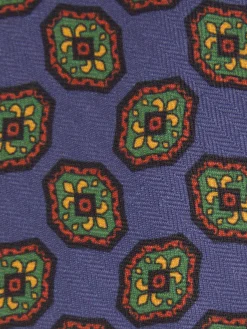 Alvaro Moreno Corbatas|Corbatas|CORBATA PRINTED Azul Marino