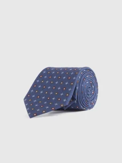 Alvaro Moreno Corbatas|Corbatas|CORBATA PRINTED Azul Marino