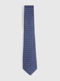Alvaro Moreno Corbatas|Corbatas|CORBATA PRINTED Azul Marino