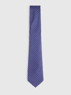 Alvaro Moreno Corbatas|Corbatas|CORBATA PRINTED Azul Marino