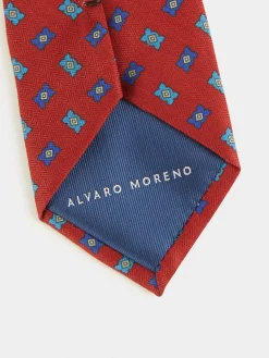 Alvaro Moreno Corbatas|Corbatas|CORBATA PRINTED Rojo