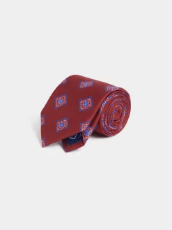 Alvaro Moreno Corbatas|Corbatas|CORBATA PRINTED Rojo