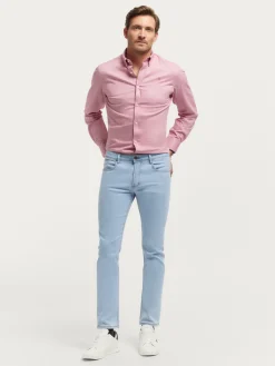 Alvaro Moreno Vaqueros|DENIM SLIM BASICO Celeste