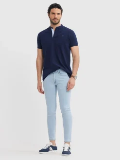 Alvaro Moreno Vaqueros|DENIM SLIM BASICO Celeste
