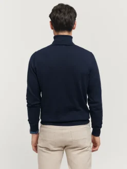 Alvaro Moreno Jerséis|JERSEY ROLL COLLAR Azul Marino