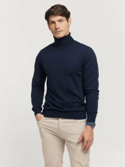 Alvaro Moreno Jerséis|JERSEY ROLL COLLAR Azul Marino