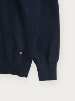 Alvaro Moreno Jerséis|JERSEY ROLL COLLAR Azul Marino