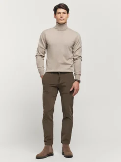 Alvaro Moreno Jerséis|JERSEY ROLL COLLAR Beige
