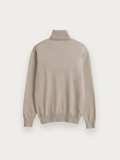 Alvaro Moreno Jerséis|JERSEY ROLL COLLAR Beige