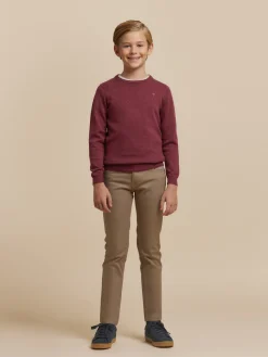 Alvaro Moreno Jerséis|JERSEY ROUND NECK KIDS Burdeos