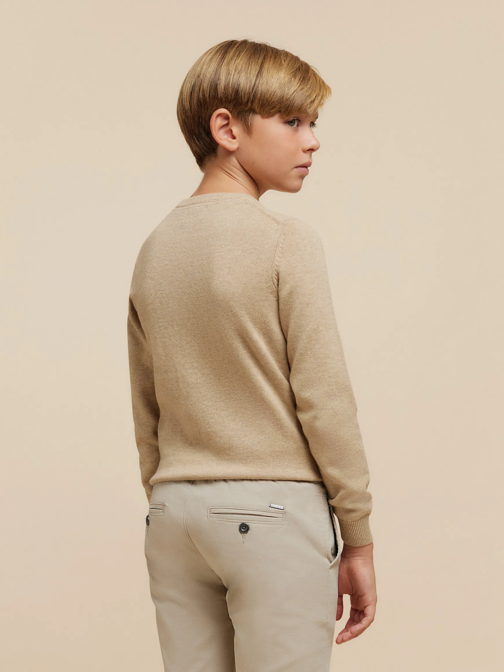Alvaro Moreno Jerséis|JERSEY ROUND NECK KIDS Camel